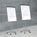 Mobile Standard -Whiteboard -Flip -Diagramm mit Rollenrädern